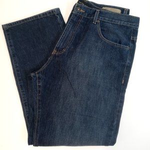 Calvin Klein Jeans Relaxed Straight Leg Dark Wash Blue Denim Jeans Men's Size 38